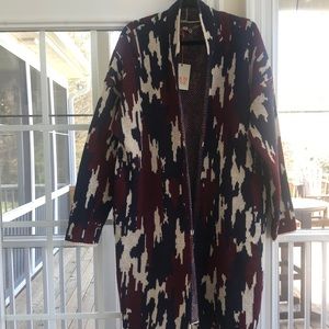 NWT Knox Rose long cardigan sweater.